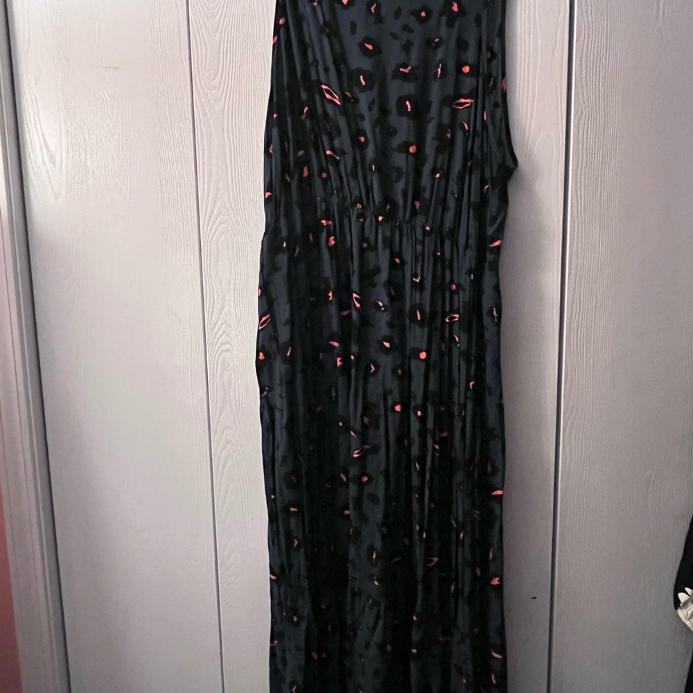 SHEIN Green Dress with Orange Accents